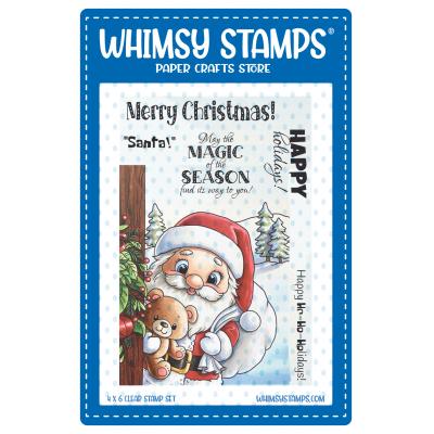 Whimsy Stamps Stempel - Santa at the Door